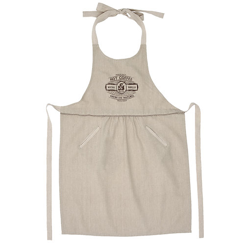 Tablier beige "hot coffee"